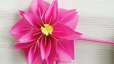 3D kvetinové origami